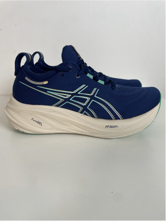 ASICS Shoes - Asics Gel Nimbus 26 Womens Size 8 Blue Athletic Running Shoes Sneakers